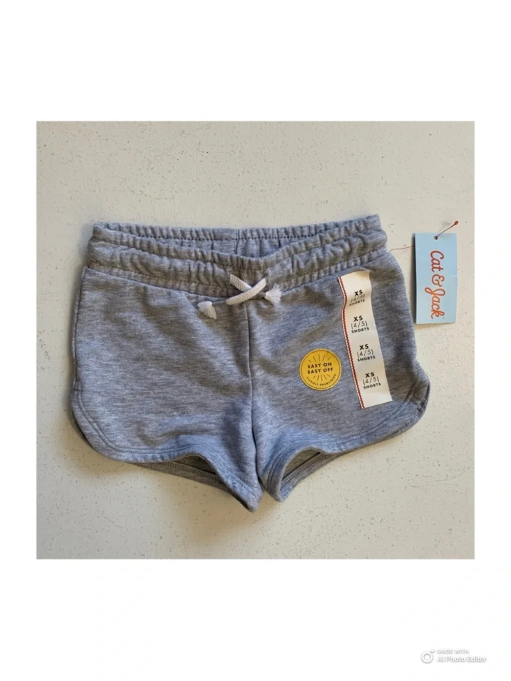 Girls Size XS (4/5) 4-Piece Lot of Summer Clothes Cat & Jack + All In Motion NWT